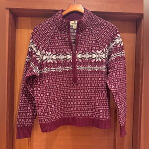 Vintage Woolrich Lambswool  Fair Isle Sweater, EUC, M
